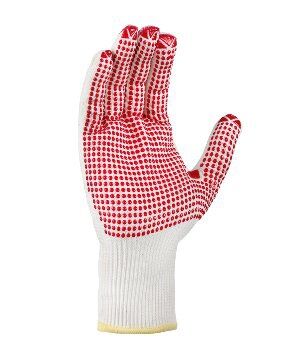 TEXXOR Strickhandschuhe Octopus Gr. 8 Feinstrick PVC-Noppen rot