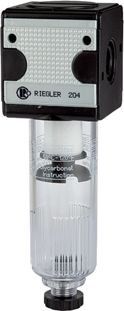 RIEGLER Filter MULTIFIX 4000 L/min PC-Behälter max. 16bar G1/2"