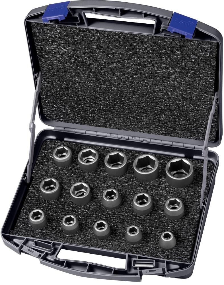 ASW Kraft Steckschlüsseleinsatz Set 1/4" 15-teilig