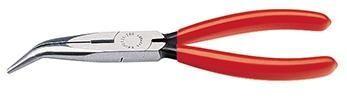 KNIPEX Flachrundzange mit Schneide 200mm schwarz atramentiert 26 21 200
