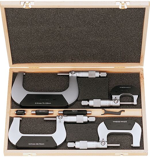 FORMAT Bügelmessschraubensatz 0-100mm