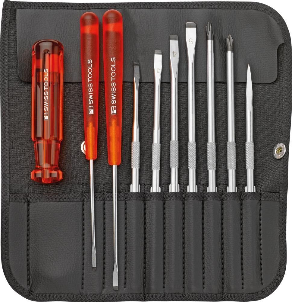 PB SWISS TOOLS Wechselklingen Set in Rolltasche 10-teilig