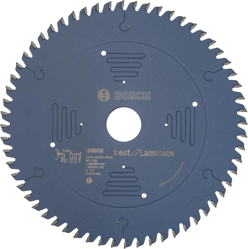 BOSCH Kreissägeblatt für Laminat 216x30mm TRF 60 Zähne