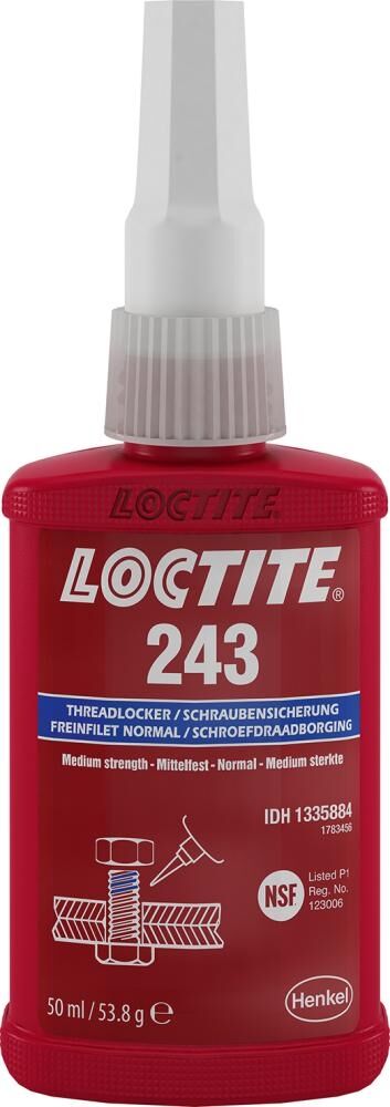 LOCTITE mittelfeste Schraubensicherung 50ml Flasche Nr. 243