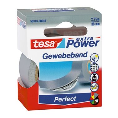 TESA Gewebeband extra Power Perfect 56343-00040 38mmx2,75m grau