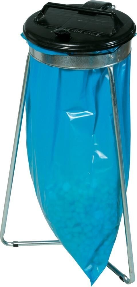 Abfallsammler 1x120l stationär mit Deckel gelb