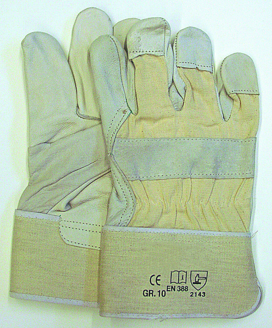 TEXXOR Rindvolleder-Handschuhe Montblanc III Gr. 10 gummierte Stulpe
