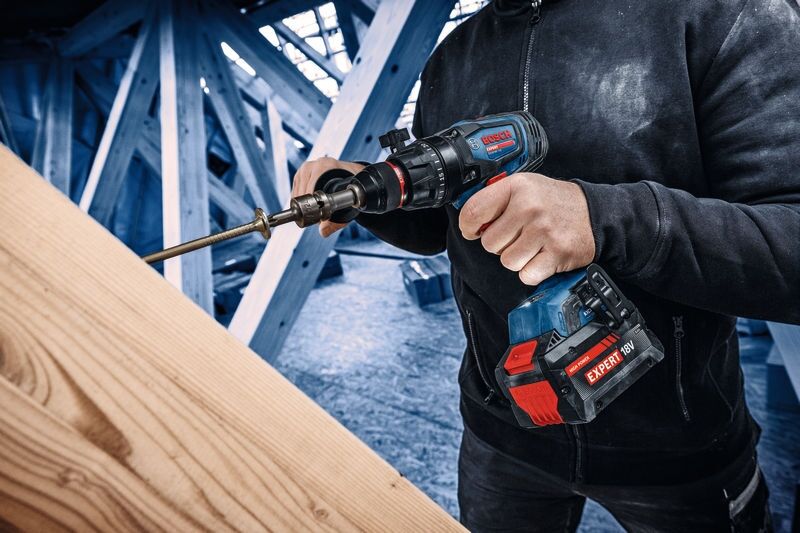 BOSCH EXPERT Akku-Schlagbohrschrauber EXSB18V-150, 2x18V/8, Ah, 1x5,5Ah, Ladeg