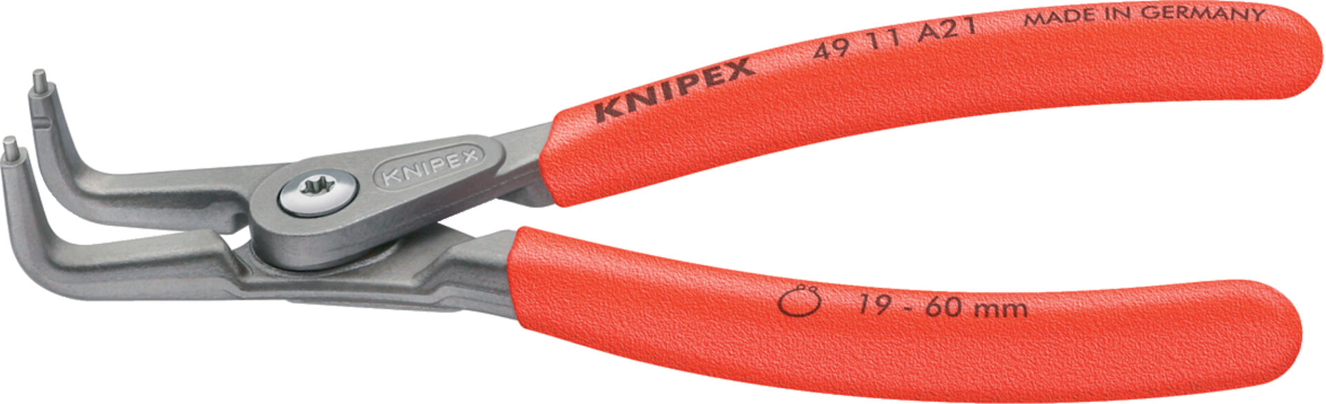 KNIPEX 49 21 A21 Präzisions- Sicherungsringzange für Außenringe 165mm