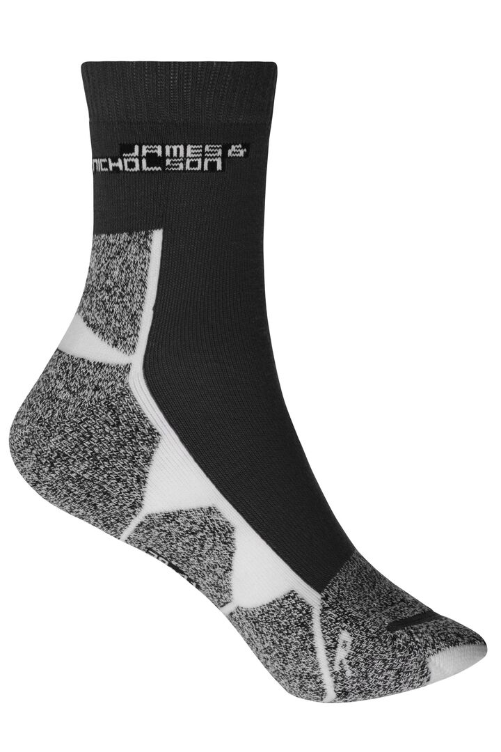 JAMES & NICHOLSON Sportsocken Gr. 42-44 black/white JN215