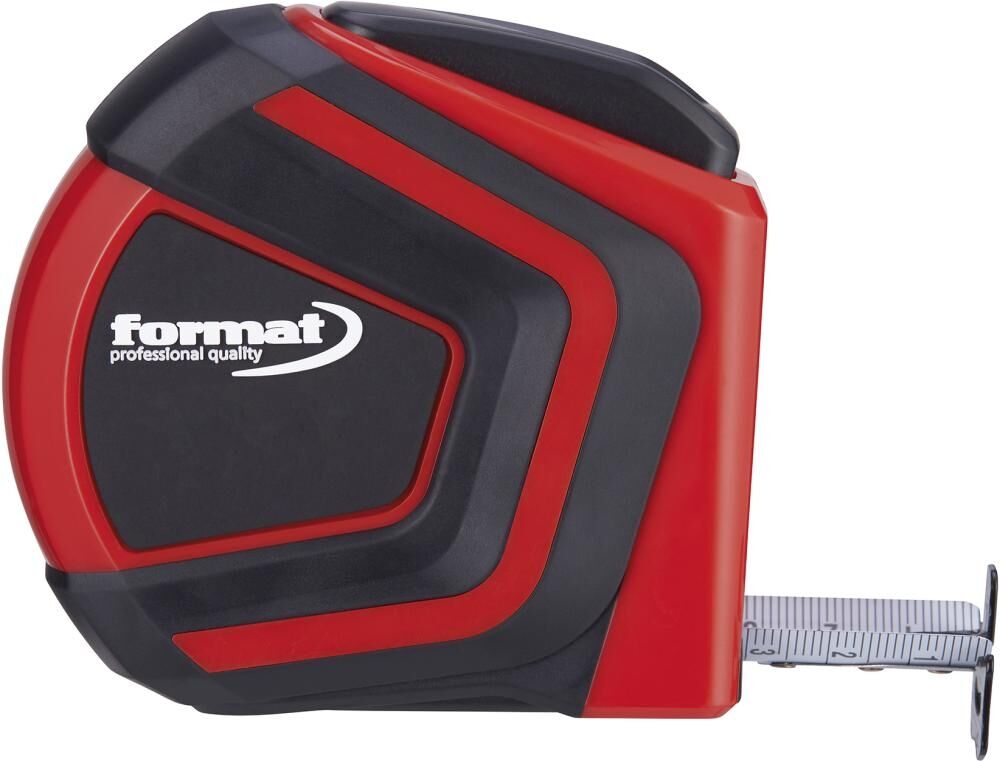 FORMAT Taschenbandmaß Autolock weiß 3m x 19mm