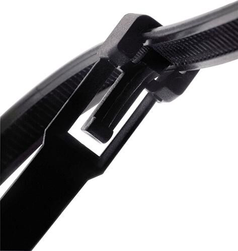 SAPI SAPISELCO Kabelbinder Nylon lösbar schwarz 100St. 280x7,5mm