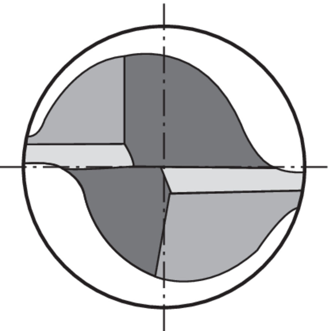 FORMAT Radiusfräser WN VHM TiALN 12,0mm HA Z2 D6mm
