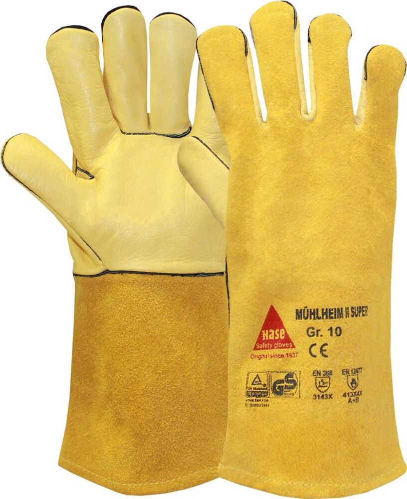 HASE Schweißerhandschuhe MühlheimII SUPER Gr. 11 gelb