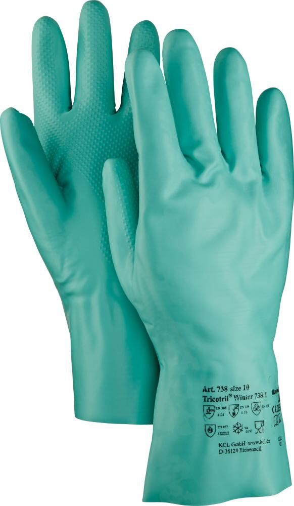 KCL Schutzhandschuhe TRICOTRIL WINTER 738 Gr. 11 300mm grün