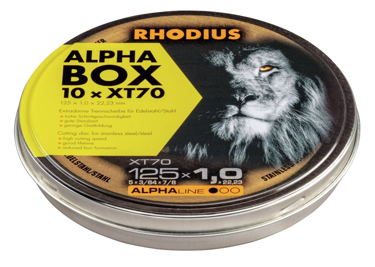 RHODIUS Trennscheibe XT70 115x1,0mm 10 Stück in Dose
