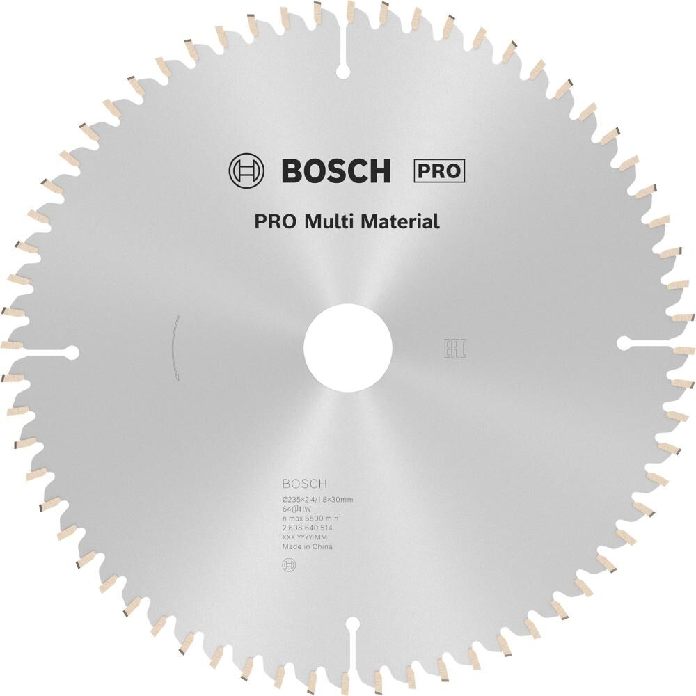 BOSCH Kreissägeblatt 235x30/25 64TR-F MULTI SB 2 ,4