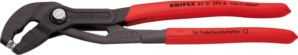 KNIPEX Federbandschellenzange 250mm Kunststoffüberzug 85 51 250 A