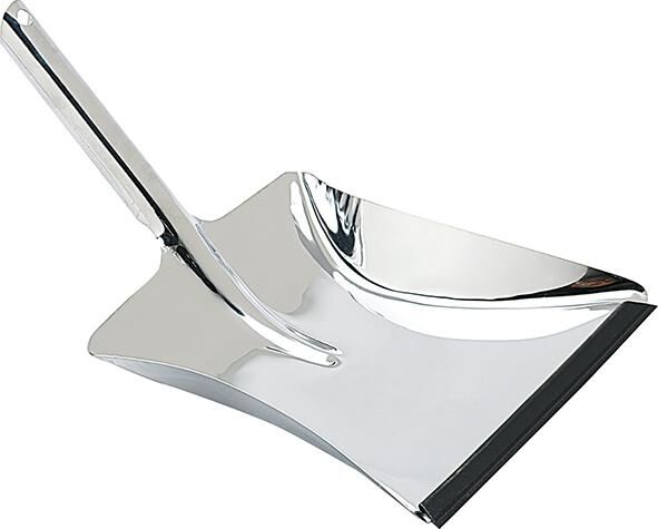 NÖLLE Metall-Kehrschaufel mit Gummilippe farbig lack