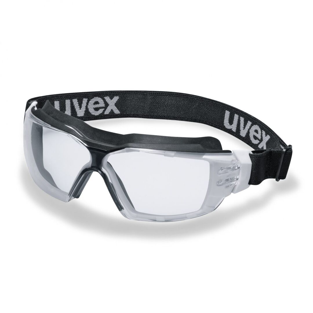 UVEX Vollsichtbrille pheos cx2 sonic extr. AS AF klar weiß/schwarz 9309.275