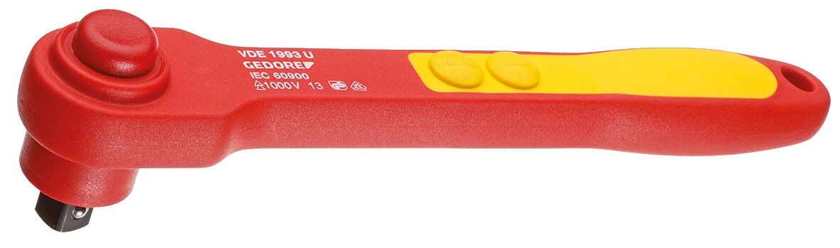 GEDORE VDE-Umschaltknarre 1/2" VDE 1993 U 6123910