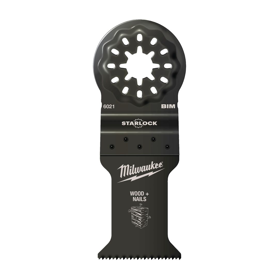 MILWAUKEE Sägeblatt Tauchsägeblatt Starlock BiM 35x42mm für Holz mit Nägeln