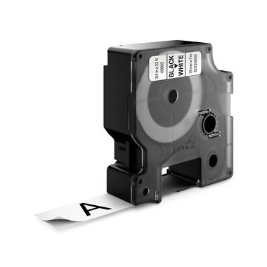 DYMO Schriftbänder schwarz/weiss 1 19mmx7m 45803