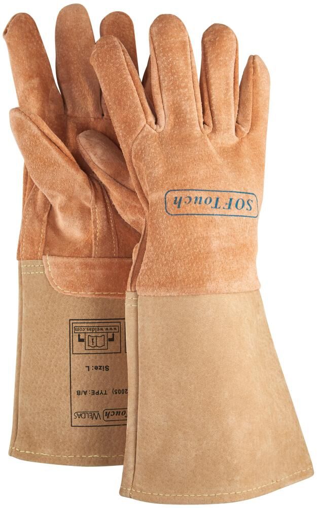 WELDAS Schweißerhandschuhe ARGON Gr. XL Schweins-Vollleder 10-1003
