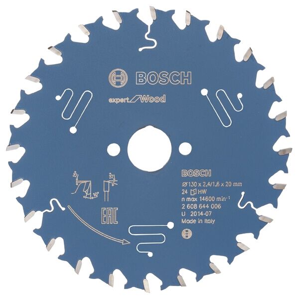 BOSCH Kreissägeblatt HW Expert 130x20x2,4 24T