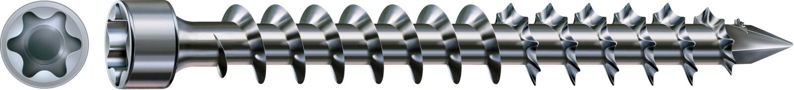 SPAX Holzbauschraube T40 8x400mm Vollgewinde Zylinderkopf T-STAR+ CUT WIROX 50 Stück
