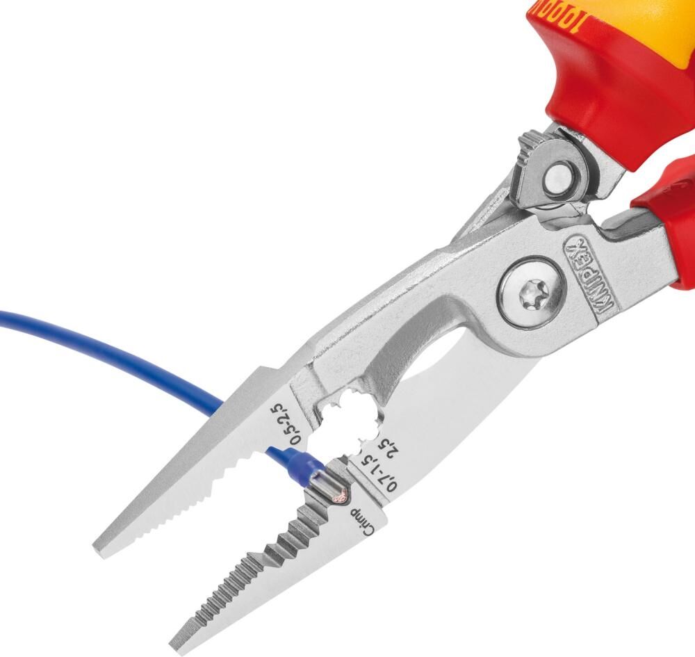 KNIPEX Elektro Installationszange 200mm VDE 13 96 200