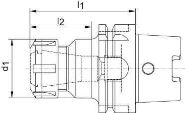 HAIMER Spannzangenfutter HSK-A63 11x100mm DIN69893A-ER