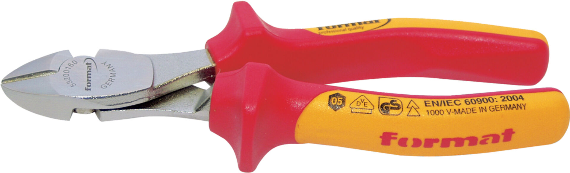 FORMAT Kraftseitenschneider VDE verchromt 160mm
