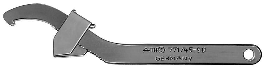 AMF Hakenschlüssel verstellbar 95-165mm mit Nase