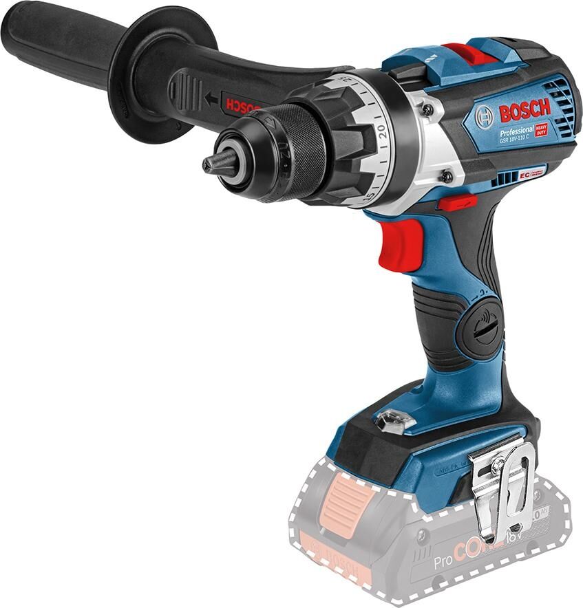 BOSCH Akku-Bohrschrauber ohne Akku & Ladegerät GSR 18V-110 C