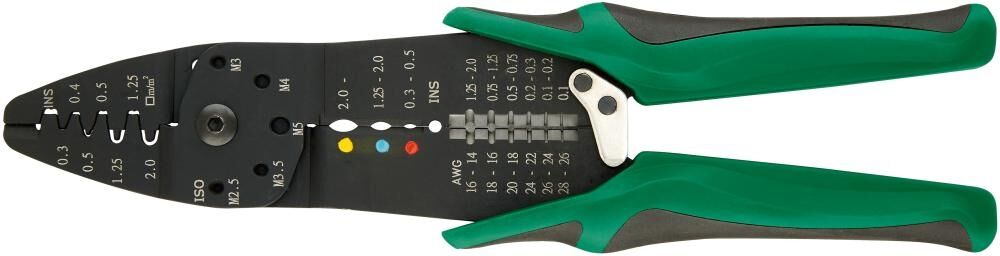 FORTIS Crimpzange für isolierte Kabelschuhe 0,5-6qmm