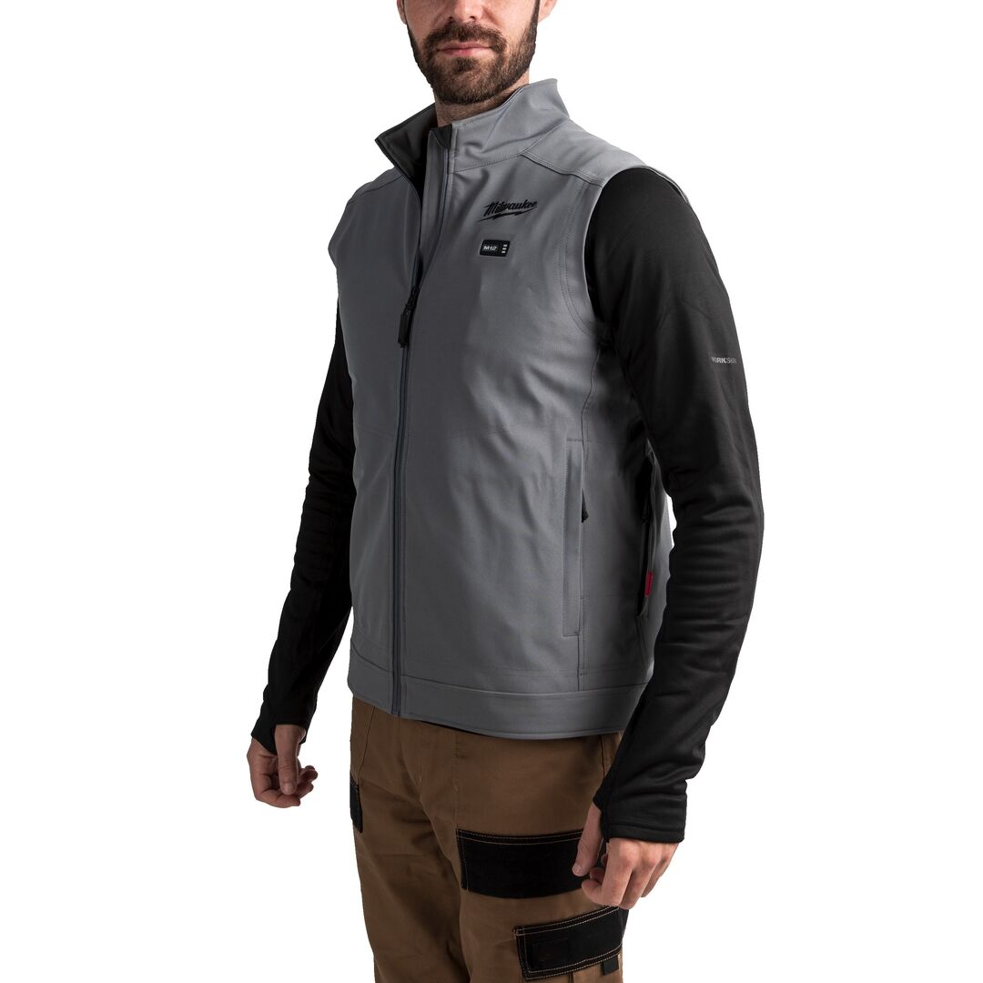 MILWAUKEE Akku-Thermo-Weste Herren M12HVGREY1-0 schwarz S