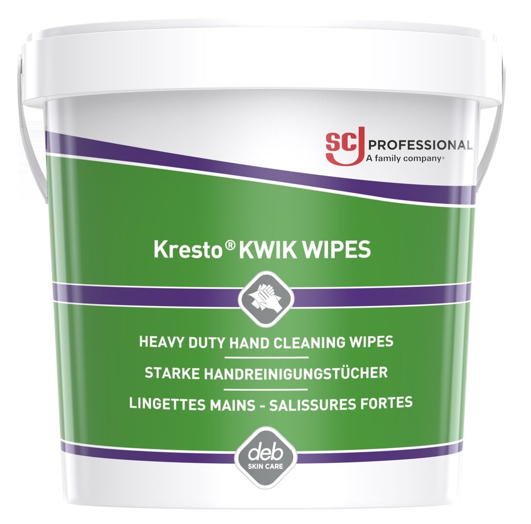 SC JOHNSON Handreinigungstücher Kresto KWIK WIPES Eimer 70 Stück. 23122