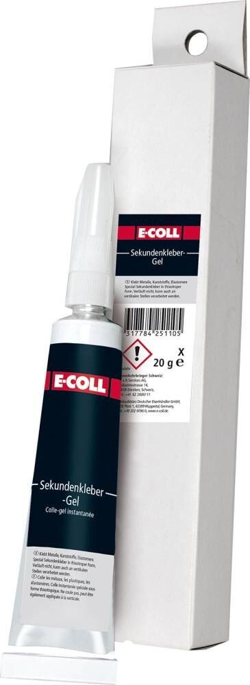 E-COLL Sekundenkleber Gel 20g