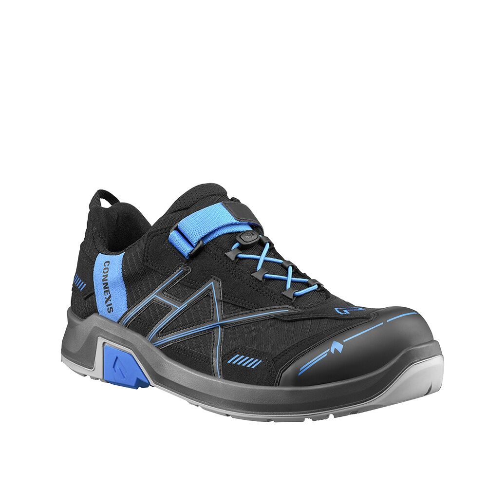 HAIX Sicherheitsschuhe CONNEXIS S1 Gr. 47 UK 11,5 black/blue Safety Low
