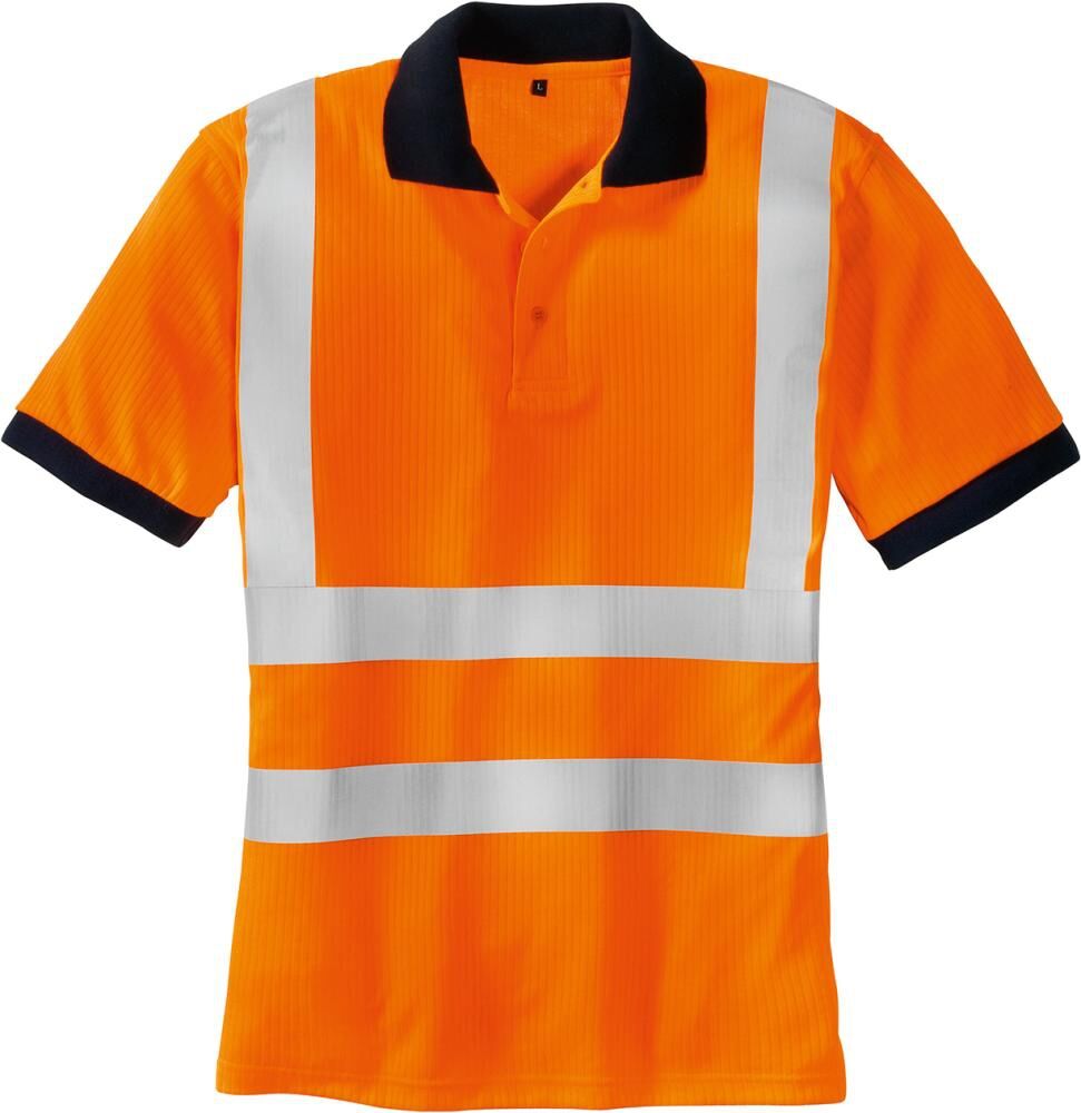 TEXXOR Warnschutz-Polo-SYLT leuchtorange Gr. XL
