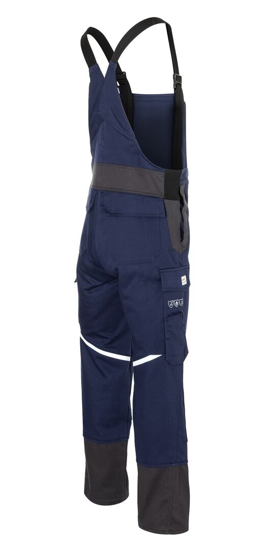 KÜBLER Latzhose PROTECTIQ WELDING Gr. 50 PSA 3 3397 dunkelblau/anthrazit