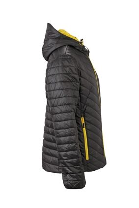 JAMES & NICHOLSON Lightweight Jacke Arbeitsjacket black/yellow Gr. M