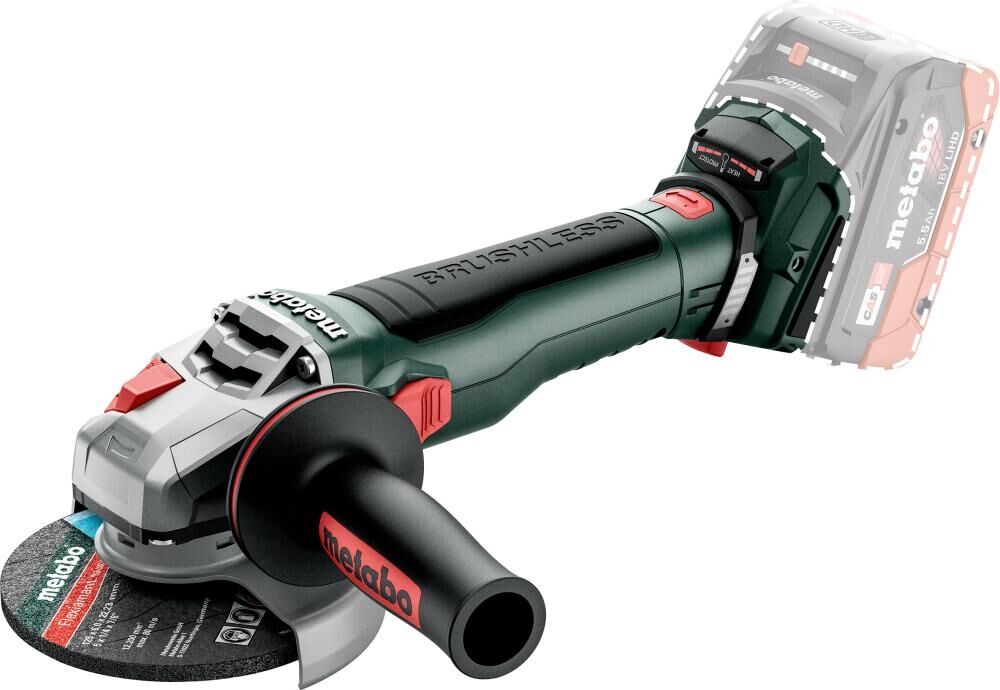 METABO Akku-Winkelschleifer WB 18 LT BL 11-125 Quick SE ohne Akku-& Ladegerät