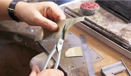 ERDI Goldschmiedeschere 180mm gerade vernickelt