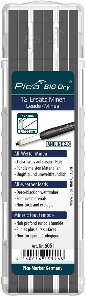 PICA Ersatzminenset ANILINE 2.0 minen graphit