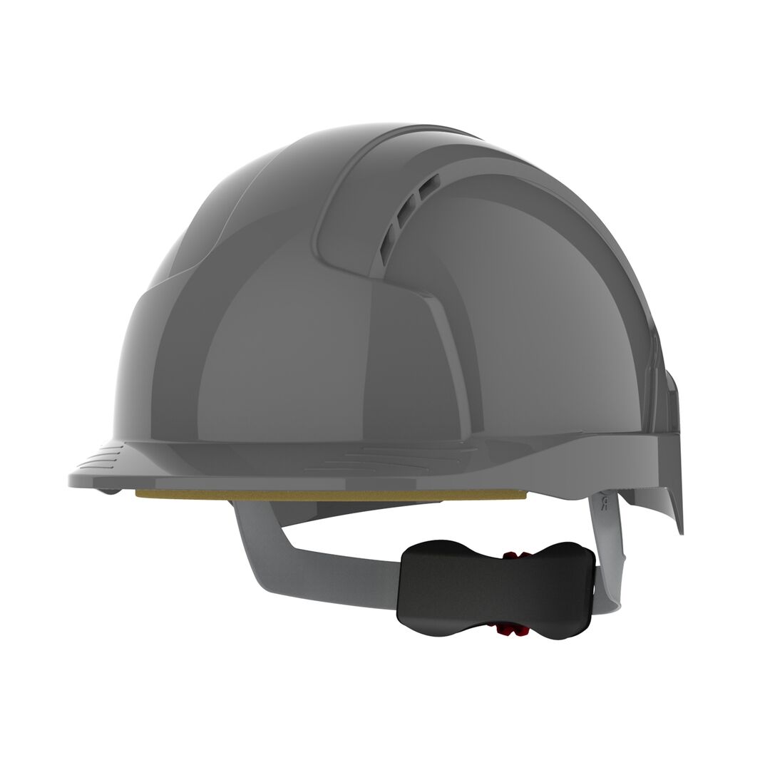 JSP Schutzhelm EVO3 AJF170 belüftet mit Schirm grau