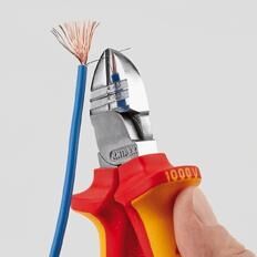 KNIPEX Abisolier-Seitenschneider 160mm isoliert VDE verchromt 14 26 160