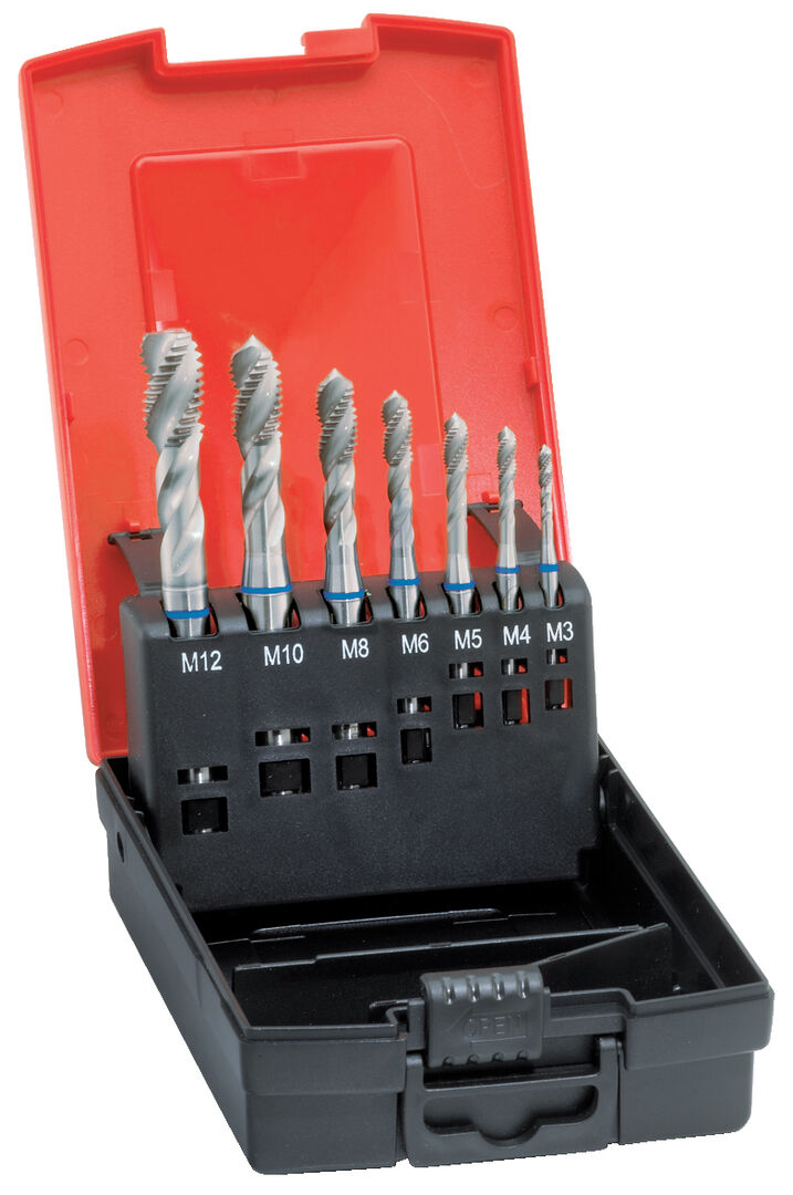 FORMAT Maschinengewindebohrer DIN 371/376-C VA HSSE M3-12 Set