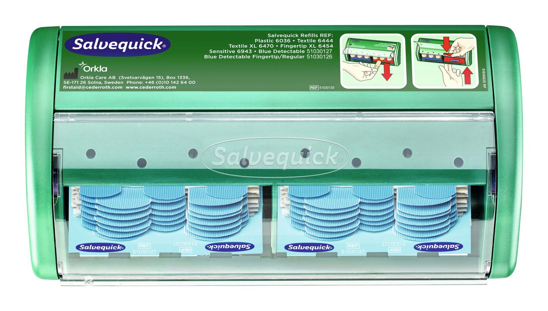 SALVEQUICK Pflasterspend. detektierbar,2x35Pflaster